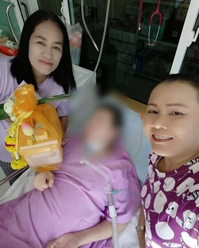ดูแลผู้ป่วยติดเตียง มีการใช้ท่อ
